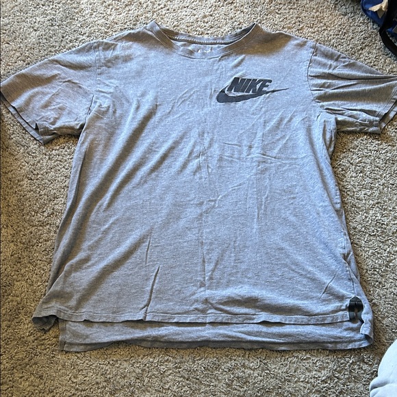 Nike Other - Nike Heather Gray Tee with Black Logo